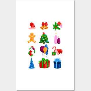 Christmas icons Posters and Art